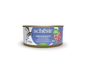 SCHESIR Tonno con piccoli pesci di mare Alimento complementare per gatti 140 g
