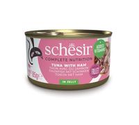 Schesir Cat in Gelatina Adult 85 gr: Tonnetto con Prosciutto