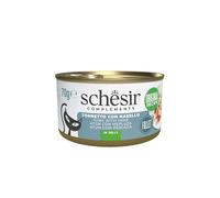 Schesir Tuna Fillets with Hake in Jelly, Complementary Wet Food for Cats, Original Recipe, 100% Natural, 70g