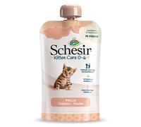 Schesir umido per gatti Kitten Care Crema in busta 150 gr - Pollo - Confezione da 6 pezzi - 1° ORDINE? scegli lo sconto BZR5 / BZR20 + 200 punti fedeltà