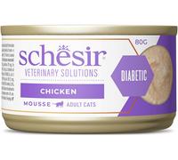 SCHESIR Veterinary Solutions Diabetic Cat Mousse Lattina 80G POLLO