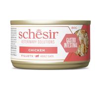 Schesir Veterinary Solutions Gastro Intestinal, Filetti al Pollo, Alimento Umido Dietetico per Gatti Adulti, Supporto Digestione e Convalescenza, 8 x 80 g