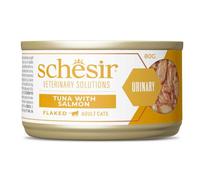 Schesir Veterinary Solutions Urinary, Tonnetto con Salmone, Alimento Umido Completo per Gatti Adulti, Malattie Basse Vie Urinarie, Grain Free, 8 x 80g