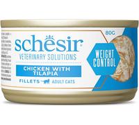 SCHESIR Veterinary Solutions Weight Control Cat Fillets Lattina 80G POLLO CON TILAPIA