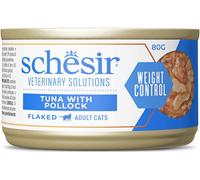 SCHESIR Veterinary Solutions Weight Control Cat Flaked Lattina 80G TONNO CON MERLUZZO