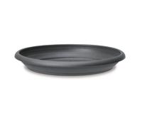 Scheurich 331-24-13 - Sottovaso di plastica, grigio metallizzato, diametro 24 cm, altezza 3,5 cm