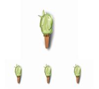 Scheurich 510439 Accessorio per piante Bördy S, verde Ø 10 cm, altezza 15 cm (Confezione da 4)