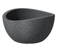 Scheurich 55.367 252/40 Saluto Globe Coppa Fiori di plastica in Granito Nero Diametro 40 cm