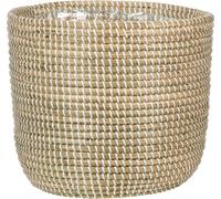 Scheurich Cesto per Piante in Erba Marina - Bianco - Ø 24 cm