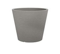 Scheurich Coneo, fioriera in plastica, granito taupe, diametro 40 cm, altezza 33,2 cm, 26 l vol.