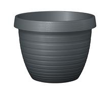 Scheurich Country Star - Vaso per Piante, plastica, Metallic Grey, Ø 48 cm, Höhe 37 cm
