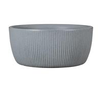 Scheurich Linetto Bowl 30 - Vaso rotondo per piante, colore: Grigio Stony Grey, realizzato con plastica riciclata, per esterni