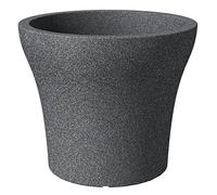Scheurich Planter 258 No1 Black Stone Granito L: 39 cm, W: 39 Centimetri, H: 33,2 Centimetri, Diametro: 39 Centimetri