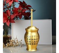 Schiaccia aglio portatile con mortaio e pestello da cucina, per aglio e