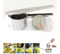 Schiacciapatate Manuale 2 Dischi Acciaio Inox à¸ 8,5 cm Calder - Fori 3 e 5 mm