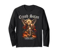 Schiaccia Satana San Michele Romani Versi Biblici Arcangelo Angelo Maglia a Manica