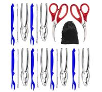 Schiacciagranchi E Utensili - Utensili Antiscivolo Per Aprire Crostacei | Kit Schiaccianoci per Chele di Granchio | Per Elaborazione Cucina Casa Ristorante Picnic All'Aperto Cena