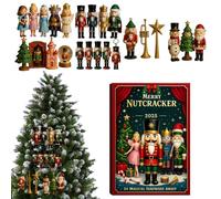Schiacciancker Avvent - Ornamenti Per Lo Schiaccianoci Di Natale Acrilico A 24 Giorni | Avanzamento A Ciondolo Di Capodanno Delle Vacanze Per Auto, Casa, Dormitorio, Finestra, Camera Da Letto