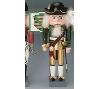 Schiaccianoci Agosto Der Forte, Piccolo 30 CM Nuovo Figura IN Legno Erzgebirge