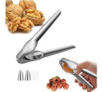 Schiaccianoci,Apricastagne In Acciaio Inossidabile - Schiaccianoci per Pecan in Acciaio Inossidabile | Per Il Ristorante Il Panificio Lo Chef Gli Adulti Gli Anziani Le Mani Deboli I Giovani