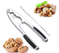 Schiaccianoci Clip,Schiaccianoci in 304 Acciaio Inox Pinza da cucina, Cracker Sheller Noce Pinze, Nut Cracker Sheller Noce Nut Sheller Tool con Forchette per Pecan, Mandorle, Pistacchi, Frutti di Mare