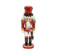 Dekohelden24 - Schiaccianoci classico a forma di soldato., Rot, 25 cm