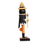 Schiaccianoci Di Halloween - Soldato Di Schiaccianoci Di 25,5 Cm | Bambola Di Biscotto Di Noce Di Legno | Decorazione Collezionabile Dipinta A Mano | Forniture Festive Per Il Centro Della Tavola Dello