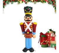 Schiaccianoci di Natale, Gonfiabili di Gingerbread | Schiaccianoci gonfiabile di Natale per decorazione interna | Gonfiabili di Natale, decorazione per la casa per le vacanze di Natale, gli ospiti