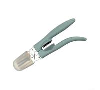 Schiaccianoci in acciaio inox con lama seghettata e manico ergonomico per una facile apertura di castagne, noci, mandorle e noci varie (blu)