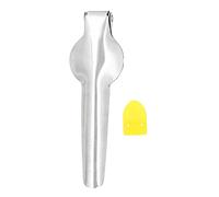 Schiaccianoci in Acciaio Inox con Manico Esteso Antiscivolo Vassoio Concavo Convesso Apertura Regolabile Piedi Rinforzati per Noci Castagne e Frutta Secca