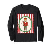 Schiaccianoci King Holding Candy Cane Maglia a Manica