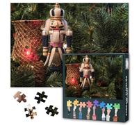 Schiaccianoci per adulti, 1000 pezzi, splendidi puzzle per schiaccianoci e candelabri rossi, puzzle impossibile, 50 x 70 cm