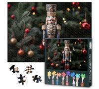 Schiaccianoci per adulti, 1000 pezzi, statuetta colorata per schiaccianoci in piedi accanto a un albero guardia, puzzle, 1000 pezzi, sfide difficili, impossibili, 50 x 70 cm