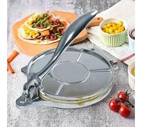 Schiaccianoci per pasta multifunzione con manico, pressa manuale per tortilla/farina di mais, estrusore per involucro dei ravioli antiaderente, in lega di alluminio, adatto per preparare fogli per rav