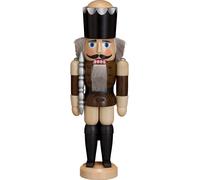 Schiaccianoci Ré frassino marrone, 29 cm di altezza, original.. SV 11311/6 nuovo