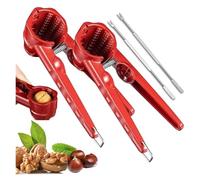 Schiaccianoci resistenti in acciaio inossidabile - Impugnatura ergonomica(2PCS)