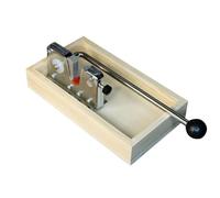 Schiaccianoci - Schiaccianoci manuale con base in legno con parte in silicone, schiaccianoci veloce alle noci pecan, resistente pinza per noci da scrivania, utensile da cucina manuale vecchio stile