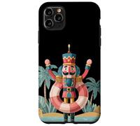 Schiaccianoci sotto la palma con anello piscina per le vacanze Custodia per iPhone 11 Pro Max