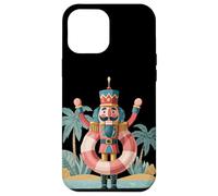 Schiaccianoci sotto la palma con anello piscina per le vacanze Custodia per iPhone 12 Pro Max