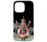 Schiaccianoci sotto la palma con anello piscina per le vacanze Custodia per iPhone 14 Pro Max