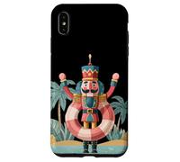 Schiaccianoci sotto la palma con anello piscina per le vacanze Custodia per iPhone XS Max