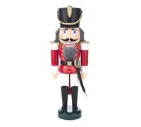 Schiaccianoci Ussaro Rot-Weiß Bxhxt = 10x28x6,5 CM Nuovo Figura IN Legno