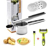 Schiacciapatate Acciaio, 6 PCS Potato Ricer Set, Schiaccia Patate in Acciaio Ino