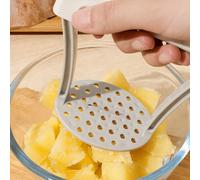 Schiacciapatate e spremiaglio in plastica PP manuale - Utensile da cucina 3 in 1 per purè di verdure, con impugnatura antiscivolo e design facile da pulire SchiacciapatateTagli UnicaPolipropilene