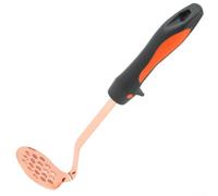 Schiacciapatate in acciaio inox con impugnatura comoda e foro per appendere integrato per risparmiare spazio in cucina (oro rosa)