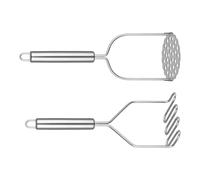 Schiacciapatate in acciaio inox resistente, impugnatura ergonomica, per preparare patate, zucca e banane, impugnatura antiscivolo