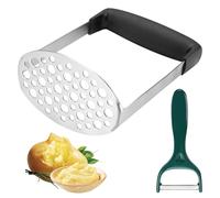 Schiacciapatate in acciaio inox, schiacciapatate manuale, per patate, patate, patate, purè di patate