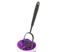 Schiacciapatate in acciaio , utensile da cucina per , per cucinare a casa, per mangiare patate, verdure, carne, manzo, pollo,