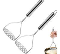 Schiacciapatate manuale in acciaio inox, 2 pezzi, schiacciapatate, schiacciapatate, utensile da cucina manuale, utensile da cucina per la casa, per schiacciapatate dolci, marmellate di formaggio