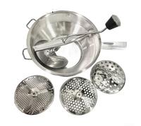 Schiacciapatate manuale in acciaio inox per verdure, frutta e preparazione di alimenti, inclusa la pappa, 1 pezzo